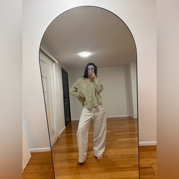 NWT Zara Oversized Linen Shirt - Picture 8 of 8